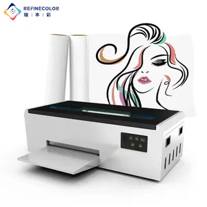 Refinecolor Heat Transfer Pet Film Inkjet A4 Impressora DTF Digital T Shirt Máquina De Impressão Do Logotipo Para Pequenas Empresas