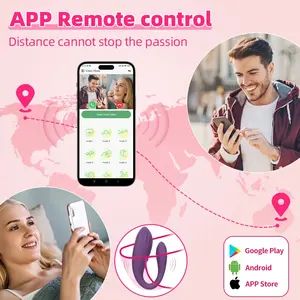 Bluetooth Control Adult Sexspielzeug Paar Vibrator mit <span class=keywords><strong>Dual</strong></span> Wearable Design Frauen Klitoris Stimulator G-Punkt <span class=keywords><strong>Massage</strong></span> gerät - Product Image 4