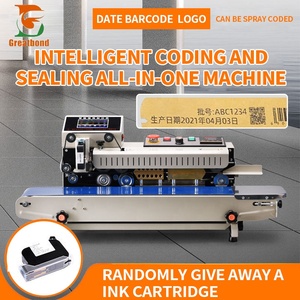 FR-1600 Machine de scellage horizontale de bureau à chaleur continue, avec codage par jet d'encre par pulvérisation et impression de date, vente en gros usine - Product Image 6