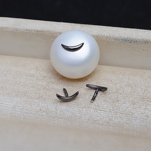 Handmade 10pcs DIY Accessories 925 Silver Pearl Baroque Mouth 1/4902 <b>Moon</b> Crescent Mouth Fine Stud <b>Earrings</b> Empty Holder - Product Image 4
