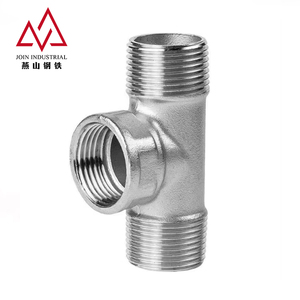 Giunto di Accoppiamento per Tubazioni Multispecifica in Acciaio Inossidabile, Raccordo a T Filettato Maschio-Femmina con Connessione Filettata Stabile - Product Image 1