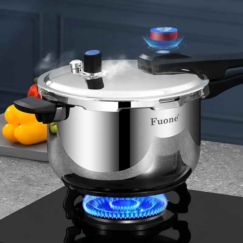 Customized Large Cooking Pot Gas Induction Cooker 3/4/5/7/9/11 L Stainless Steel Pressure Cooker