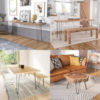 Pieds de meubles à barres d'armature à deux pieds en forme de V pour salle à manger Pieds de ferronnerie à deux branches pour tables de chevet Tables basses Armoires de télévision