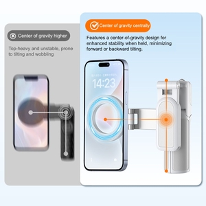 Palo de Selfie Magnético Plegable Z3 Zoom, <span class=keywords><strong>Mini</strong></span> Soporte para Teléfono Portátil, Estabilizador, Herramienta de Fotografía, Trípode de Mano para Viajes - Product Image 6