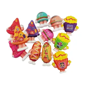 Wholesale Cute Anti Stress Squishy Toy Food Pizza Hot Dog Anthropomorphic Slow Rising PU Foam Squeeze Toy