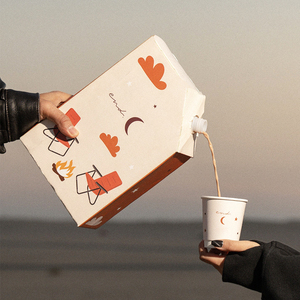 <span class=keywords><strong>Carafe</strong></span> de serveur de boissons personnalisée à emporter 1l/3l/5l/10l/20l boîte à café jetable de 96 oz avec tasse isolée à emporter récipient à café - Product Image 6