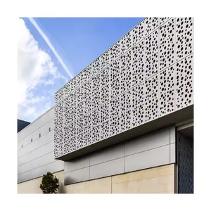 Panneaux de placage solides en aluminium pour les carreaux de plafond ignifuges Façades <span class=keywords><strong>d</strong></span>écoratives extérieures Revêtement de murs rideaux Conception perforée - Product Image 6