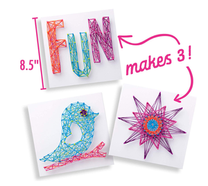 Makes 3 Large <strong>String</strong> <strong>Art</strong> Canvases Bird Edition <strong>Art</strong> Craft <strong>Kit</strong> - Product Image 5