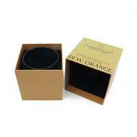 Boîte cadeau écologique personnalisée en deux parties, vente en gros, boîte rigide de luxe avec couvercle et base pour emballage de bougies, d'aromathérapie et de flacons de parfum