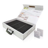 Boîte d'échantillons de carreaux personnalisée de qualité supérieure, étui rigide portable avec insert en mousse EVA pour échantillons de céramique et de marbre, valise de présentation de carreaux
