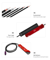 Antenne Wi-Fi Patch 5 GHz et Antenne 4G LTE Patch pour Routeur Extérieur Sans Fil, Amplificateur Omnidirectionnel Longue Portée