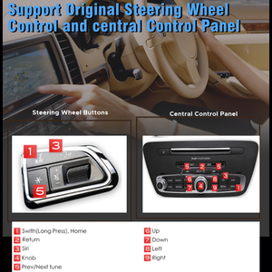 Dckloer Không Dây Carplay <span class=keywords><strong>Android</strong></span> Tự Động Cho Audi A1 Q3 Mmi 2G 3G 2014-2018 Màn Hình Ban Đầu Nâng Cấp Gương Liên Kết Điều Hướng - Product Image 6