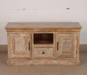 Armoire en bois massif personnalisable avec un design élégant et un grand espace de rangement pour la maison, le bureau, l'hôtel, l'appartement, les meubles - Product Image 1