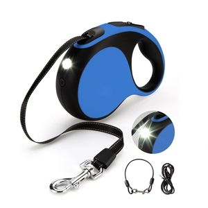 High Quality Classic Luxury USB Rechargeable Retractable Reflective <b>Nylon</b> <b>Plastic</b> Pet Dog Leash Led Flashlight Poop <b>Bag</b> - Product Image 1
