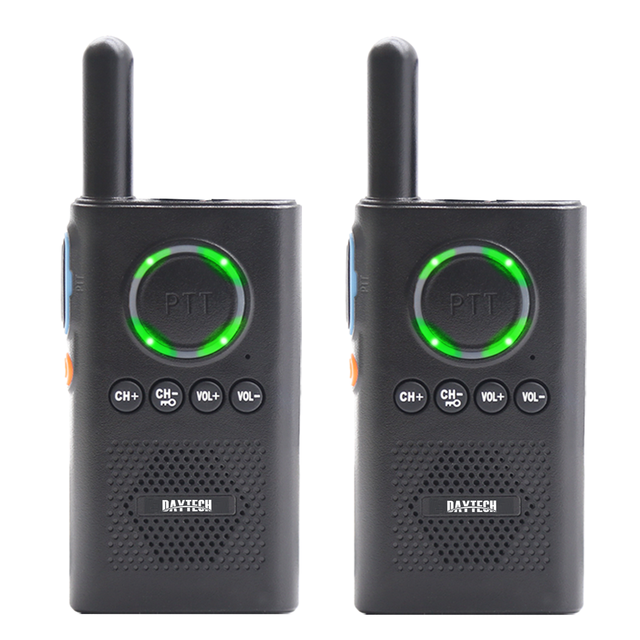 Wholesale 2W Mini Portable Walkie Talkie VOX Double PTT USB Charging 16 Channels 400-470MHZ UHF Two-way Radio Walkie Talkie