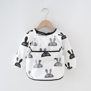 Baberos Bandana para Bebé, Lindos Baberos Coloridos con Dibujos Animados, Impermeables, para Comer, para Niños, para Dibujar, <span class=keywords><strong>Babero</strong></span> <span class=keywords><strong>de</strong></span> Manga Larga - Product Image 3