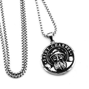 Collier Pendentif Vintage Médiéval en Acier Inoxydable 316L pour Homme, Médaillon Doré, Vente en Gros - Product Image 5