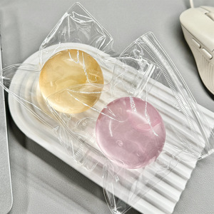 Balle anti-stress souple transparente en sucre de <span class=keywords><strong>malt</strong></span>, faite à la main en TPR, jouet sensoriel coloré à rebond lent, unisexe, vente en gros - Product Image 3