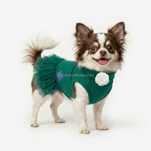 Robe tutu verte de luxe pour chien Jaypet pour Halloween avec <span class=keywords><strong>rose</strong></span> en coton doux, vêtements pour animaux de compagnie pour petites races <span class=keywords><strong>Chihuahua</strong></span> - Product Image 1