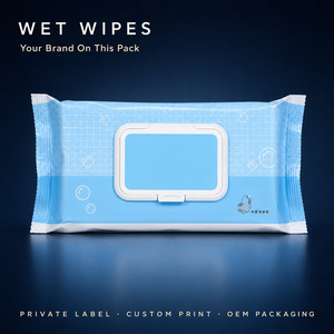 Caja de pañuelos faciales suaves de 1 capa con tapa abatible para uso hotelero, diseño azul - Product Image 3