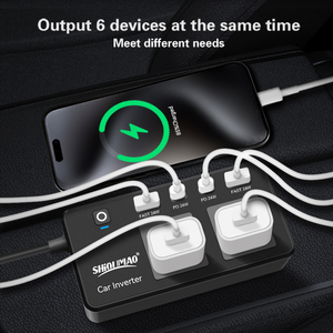 Mini Onduleur Chargeur de Voiture 200W <span class=keywords><strong>12</strong></span> <span class=keywords><strong>Volts</strong></span> <span class=keywords><strong>220</strong></span> <span class=keywords><strong>Volts</strong></span> <span class=keywords><strong>Adaptateur</strong></span> de Voiture 12V vers 110V 220V Convertisseur de Voiture 200W - Product Image 3