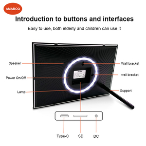 10.1 Khung ảnh kỹ thuật số với ánh sáng, HD 64GB màn hình cảm ứng auto-xoay tường-mountable Khung ảnh kỹ thuật số với phần mềm miễn phí - Product Image 5