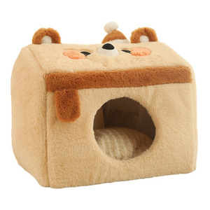 Casa cálida para gatos en invierno, cama para gatos de invierno, tapete para gatos para todas las estaciones, cama para gatos extraíble y lavable, casa cerrada para gatos - Product Image 1