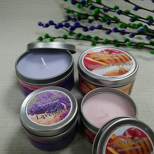 Vente en gros bougie parfumée personnalisée dans un récipient à bougie en étain <span class=keywords><strong>avec</strong></span> couvercle pour fête - Product Image 5