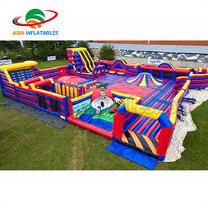 Nuevo <span class=keywords><strong>Parque</strong></span> Temático de desafío rojo inflable al aire libre para juegos deportivos interactivos - Product Image 3
