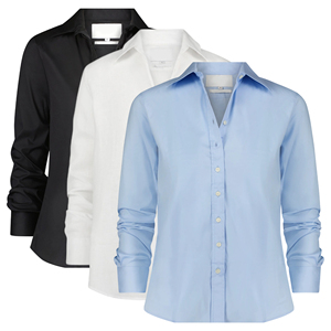 Chemisier <span class=keywords><strong>en</strong></span> popeline pour femme 100 % coton à manches longues, couleur unie, coupe décontractée, chemises boutonnées pour le quotidien, logo personnalisé du fabricant - Product Image 1