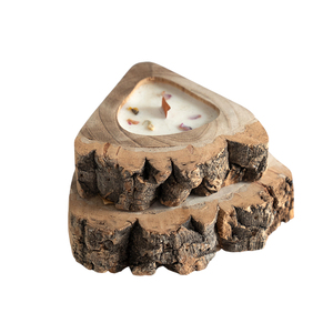 Carved Wooden Centerpiece Eco Material And Easy Wipe Clean Surface <strong>Candle</strong> <strong>Holder</strong> For Tabletop Decor - Product Image 2