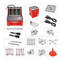 Nettoyeur et testeur d'injecteurs de carburant LAUNCH CNC-602A, machine de nettoyage ultrasonique pour injecteurs 6 cylindres pour véhicules à essence