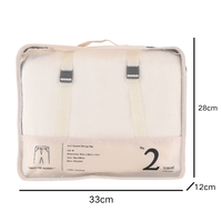 Organisateur de voyage étanche avec logo personnalisé OEM haut de gamme Lot de 3 cubes Ensemble de cubes d'emballage à compression