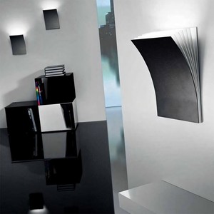 Book Shaped Wall Lamp Led E27 Switch Control For Bedroom <b>Corridor</b> Study Room Modern Minimalist Design White And Black - Product Image 5