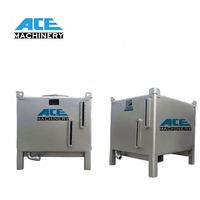 Réservoir de stockage IBC personnalisé en acier inoxydable, conteneurs chimiques avec jauge de niveau à clapet, à vendre
