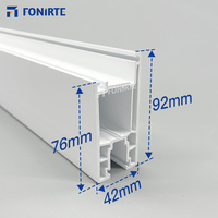Ventes directes d'usine PVC fenêtre 112mm cadre coulissant H Section fenêtre porte Upvc profil