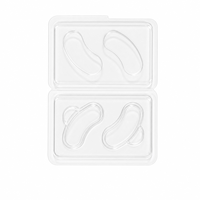 Boîte d'emballage pour masque oculaire d'esthétique médicale, étui de protection en PET transparent, plateau de rangement cosmétique, boîte de rangement pour outils