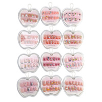 Ongles à presser de luxe effet œil de chat et amande - Capsules d'ongles en gel qualité salon, vente en gros 12 pièces faux ongles effet chrome (conception personnalisée)