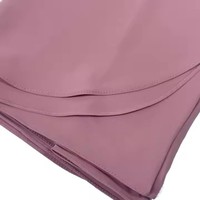 Luxueux solide emmêlé Satin en mousseline de soie Hijab écharpe confortable léger lisse antidérapant doux voile pour le printemps livraison directe