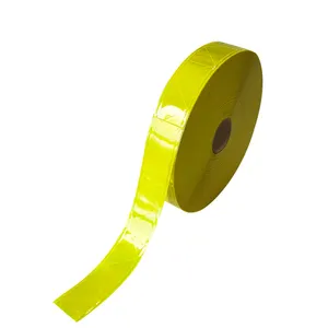 Micro Prismatic 2.5cm Reflective PVC Tape for Clothing PVC Crystal Reflective Sew On For Clothing Tape