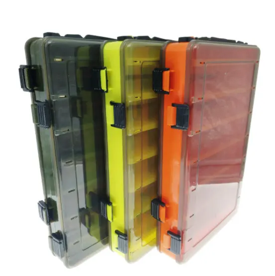 Wholesale Multifunction Equipment Lure Storage Fishing Tackle Box custom Plastic PVC Lure Box