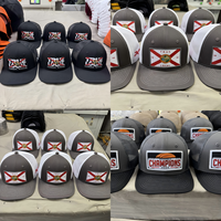 Gorra de Béisbol de 6 Paneles con Parche de Cuero Bordado Personalizado, Gorra de Malla Transpirable y Cómoda, Gorra Trucker para Deportes al Aire Libre