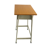 Bureaux et chaises modernes en contreplaqué et métal pour les élèves, mobilier de classe, table fixe robuste, écologique, utilisation dans les centres commerciaux et les hôtels