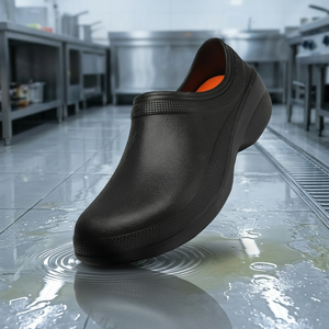 Chaussures professionnelles pour infirmières, chaussures de chef, pour hommes et femmes, antidérapantes, sabots de travail pour la cuisine, imperméables, résistantes à l'huile, chaussures de sécurité pour l'industrie alimentaire - Product Image 1