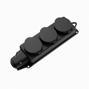 <span class=keywords><strong>Enchufe</strong></span> Europeo Impermeable de 16A con Cubierta Protectora contra la Lluvia, <span class=keywords><strong>Enchufe</strong></span> Eléctrico Industrial para Exteriores con 3 Tomas de Corriente Alterna, <span class=keywords><strong>Enchufe</strong></span> Múltiple - Product Image 1