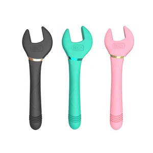 Girlspower Vibrateur féminin en forme <span class=keywords><strong>de</strong></span> clé à molette, puissant stimulateur clitoridien double tête, étanche - Product Image 1
