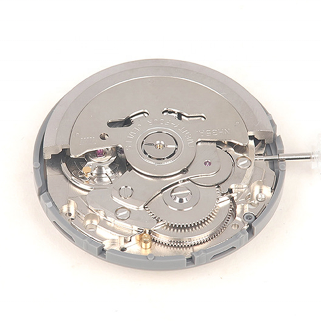 Japan SII NH35A Mechanical Watch Movement 24 Jewels with White Date Wheel High Accuracy Automatic NH35