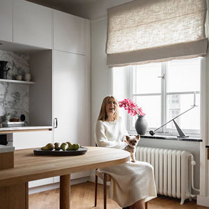 Stores romains en lin pour chambre et cuisine, rideaux pour la décoration intérieure - Product Image 5