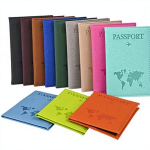Étui pour passeport, étanche, blocage RFID, portefeuille de voyage, porte-stylo, joli motif de carte du monde en PU, pour femmes et hommes - Product Image 1