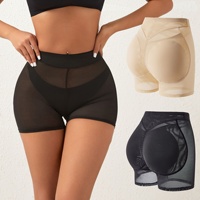 Culotte gainante sans couture en polyamide et polyester, rehaussement des fesses, amélioration des hanches, rembourrage en éponge, contrôle du ventre, grandes tailles